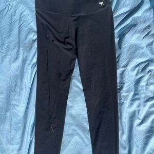 VICTORIA’s SECRET PINK Black Leggings in SIZE L